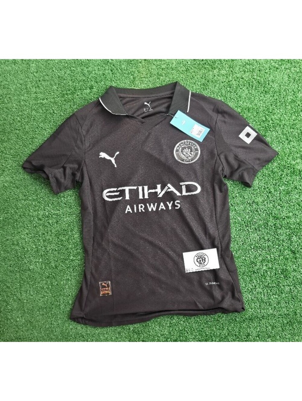 Puma Black Manchester City Etihad Airways Jersey